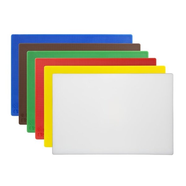 Snijplankenset | LDPE | Meerdere Kleuren | HACCP | 6 Stuks | Antibacterieel | 450x300x10(h)mm