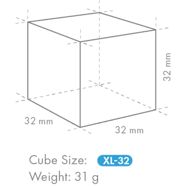 IJsblokjesmachine | IM-SERIE (CUBE) | Volle Blokjes (31g) | 108kg/24u | Bunker 50kg | Luchtgekoeld | 704x506x1210/1320(h)mm
