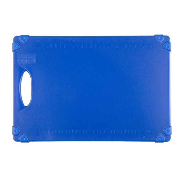 Snijplank | HDPE | Blauw | HACCP | Geïntegreerde Liniaal | 458x306x12(h)mm