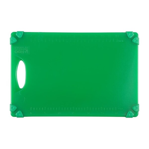 Snijplank | HDPE | Groen | HACCP | Geïntegreerde Liniaal | 458x306x12(h)mm