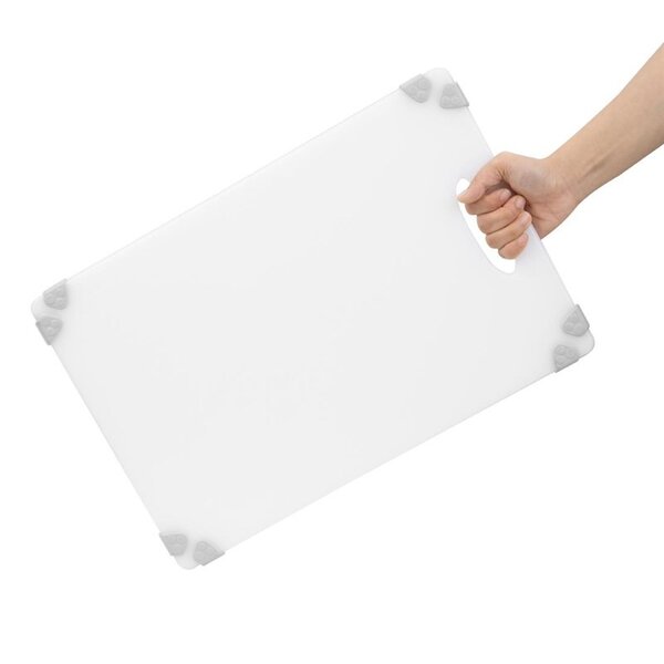Broodsnijplank | HDPE | Wit | HACCP | Geïntegreerde Liniaal | 458x306x12(h)mm