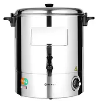 HENDI Verwarmde Drankendispenser | RVS | 28L | ≤110°C | 2.2kW (230V) | Enkelwandig | 500x500x488(h)mm