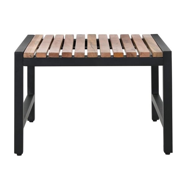 Krukken | Hout/Staal | Hout (Acacia) | Zwart Frame | In-/Outdoor | 4 Stuks | 450x450x300(h)mm