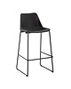Bolero Barkruk | RODEO | Kunstleer/Staal | Black | Indoor | 565x530x1060(h)mm 