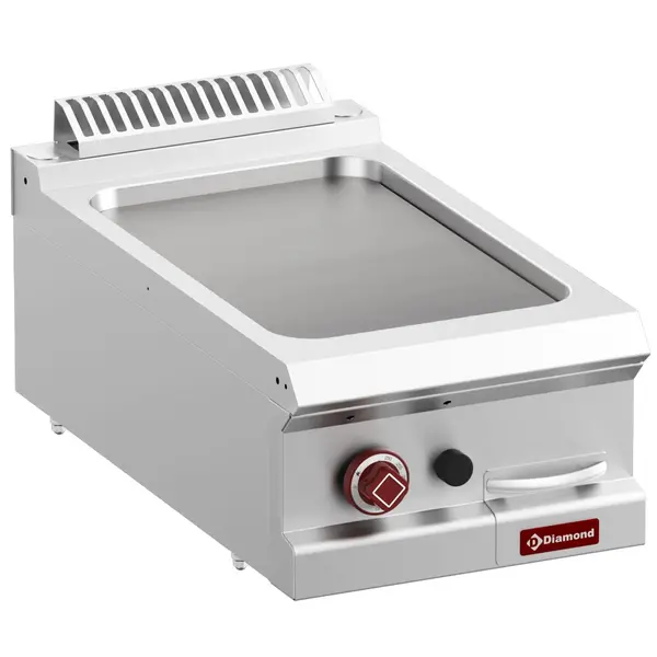 Bak-/Grillplaat | OPTIMA 700 | Gas | Glad Oppervlak 330x540 (Gietijzer) | 7kW | Piëzo Ontsteking | 400x700x250/320(h)mm
