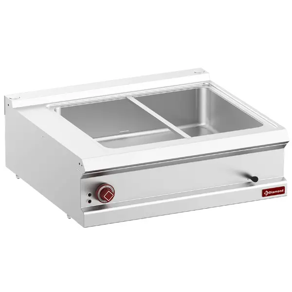 Bain-Marie | OPTIMA 700 | Elektrisch | 2/1 GN | 30°C/90°C | 3kW (230V) | Aftapkraan | 800x700x250/320(h)mm