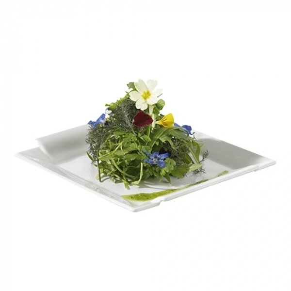 Bord | Porselein | Wit | Per Stuk | 230x230x15(h)mm