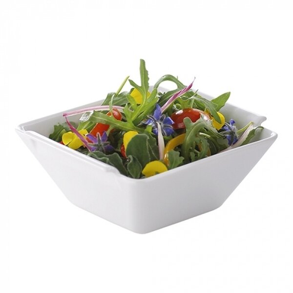 Serveerschaal | Porselein | Wit | 40cl | Per Stuk | 130x130x57(h)mm