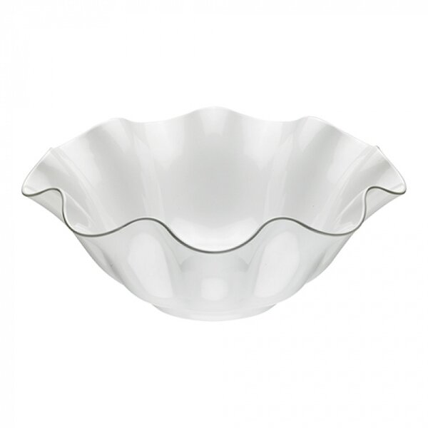 Serveerschaal | Melamine | Wit | Per Stuk | Ø395x137(h)mm
