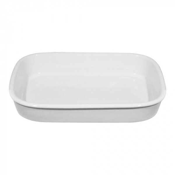 Serveerschaal | FORNO | Porselein | Wit | Per Stuk | 220x140x45(h)mm