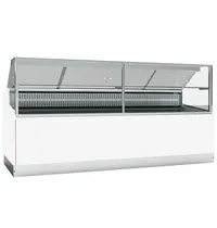 Tefcold Koeltoonbank | BRABANT | +2°C/+8°C | Statisch | Gekoelde Reserve | Kantelruit | 2453x973x1195(h)mm 