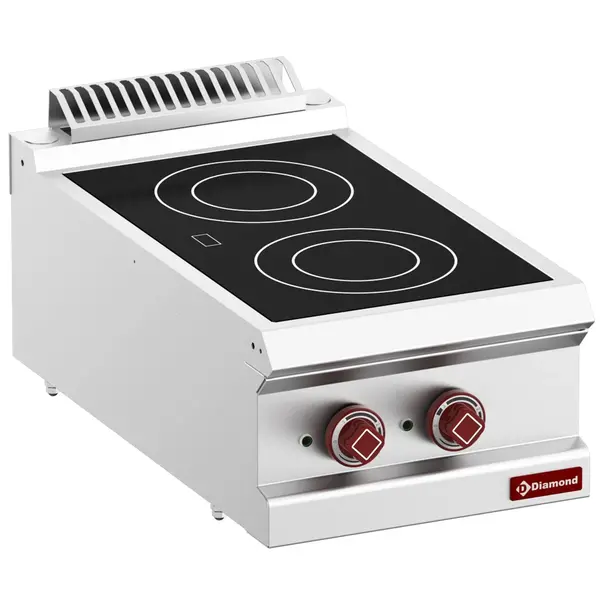 Glaskeramisch Fornuis | OPTIMA 700 | 2 Kookpunten | 4.3kW (400V) | 400x700x250/320(h)mm