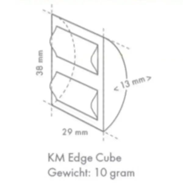 IJsblokjesmachine | KM-SERIE | Halvemaan Blokjes (10g) | 60kg/24u | Bunker 23kg | Luchtgekoeld | 605x610x838(h)mm