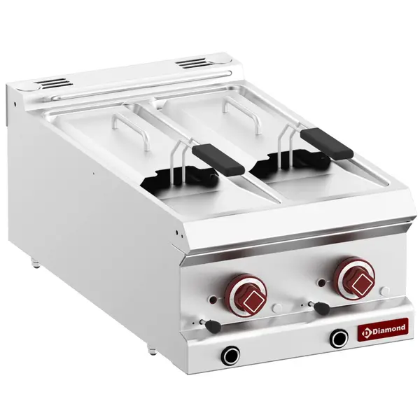 Friteuse | OPTIMA 700 | Elektrisch | 7+7L | 100°C/190°C | 10.5kW (400V) | Aftapkranen | 400x700x250/320(h)mm