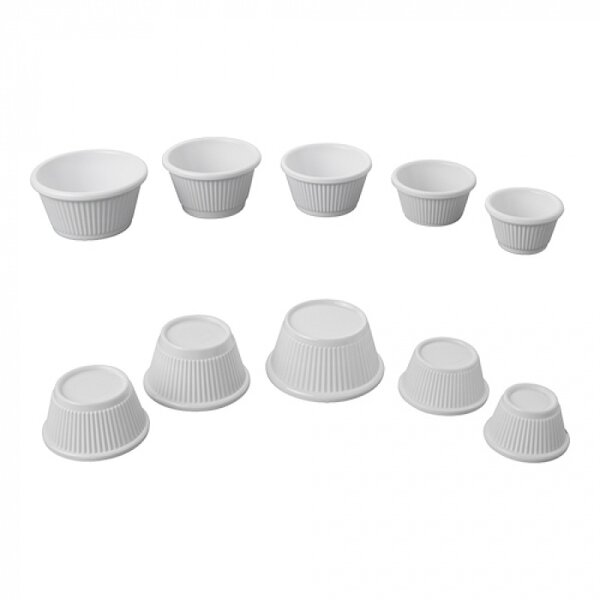 Ramekin | Melamine | Wit | 4.5cl | Per Stuk | Ø60x40(h)mm