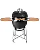 Buffalo Kamado Barbecue | Houtskool | Rooster (Ø485) | Temperatuurweergave | Wielen (Geremd) | 1330x760x1180(h)mm 