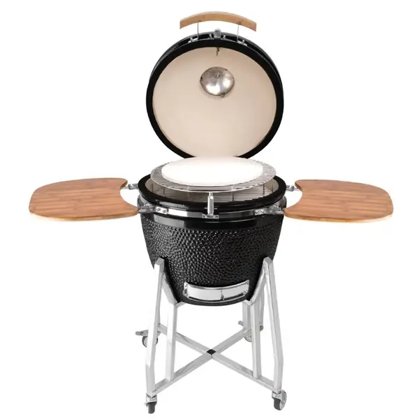 Kamado Barbecue | Houtskool | Rooster (Ø485) | Temperatuurweergave | Wielen (Geremd) | 1330x760x1180(h)mm