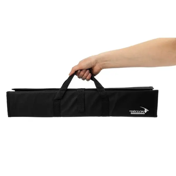 Barbecueset | RVS/Hout | Vleesvork, Barbecuetang, Vleesmes, Getande Spatel | Incl. Foudraal