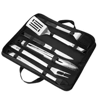 Vogue Barbecueset | RVS | 6-Delig | Incl. Opbergtas 