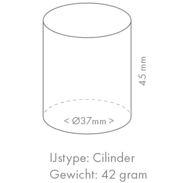 IJsblokjesmachine | IM-SERIE | Cilindervormig IJs (42g) | 56kg/24u | Bunker 26kg | Luchtgekoeld | 633x506x860/985(h)mm