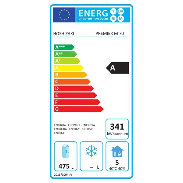Koelkast | PREMIER | Energiezuinig | 700L (2/1 GN) | RVS | -5°C/+12°C | Geforceerd | Voetbediening | 690x848x2080/2130(h)mm