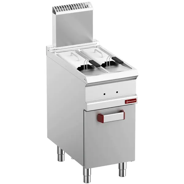 Friteuse | OPTIMA 700 | Gas | 7+7L | 90°C/190°C | 12.5kW | Piëzo Ontsteking | Aftapkranen | 400x700x850/1180(h)mm