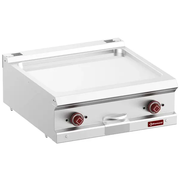 Bak-/Grillplaat | OPTIMA 700 | Elektrisch | Glad Oppervlak 630x540 (Verchroomd) | 50°C/300°C | 10kW (400V) | 700x700x250/320(h)mm