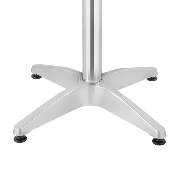 Tafel | RVS/Aluminium | RVS Blad | Aluminium Frame | In-/Outdoor | Ø800x720(h)mm