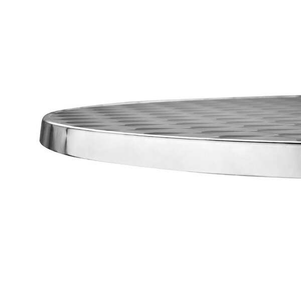 Tafel | RVS/Aluminium | RVS Blad | Aluminium Frame | In-/Outdoor | Ø800x720(h)mm