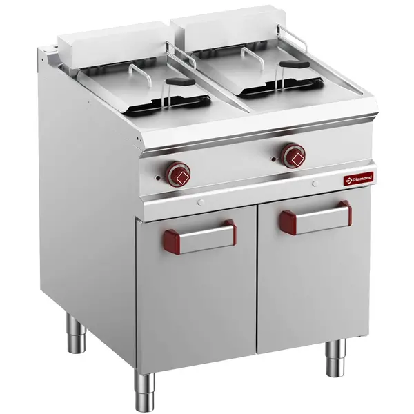 Friteuse | OPTIMA 700 | Elektrisch | 13+13L | 100°C/190°C | 18kW (400V) | Aftapkranen | 700x700x850/920(h)mm