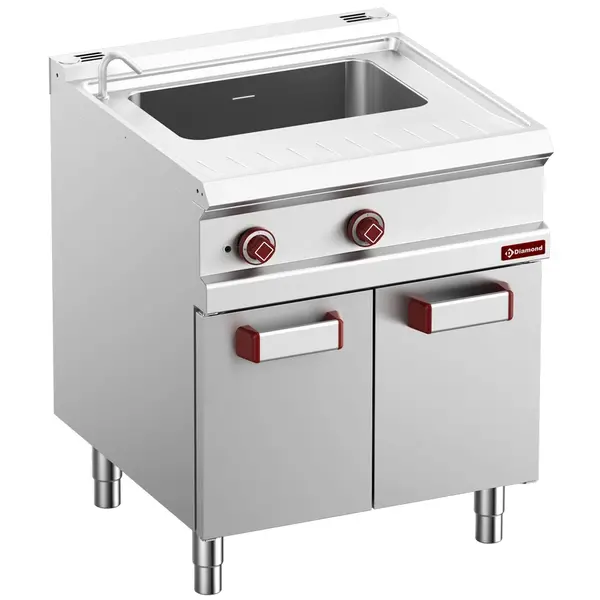 Pastakoker | OPTIMA 700 | Elektrisch | 40L | 9kW (400V) | Vulkraan + Aftapkraan | 700x700x850/920(h)mm