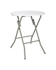 Bolero Inklapbare Tafel | Kunststof/Staal | Wit Blad | Grijs Frame | In-/Outdoor | Ø600x735(h)mm 