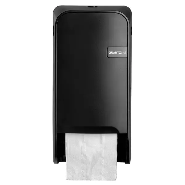 Toiletpapierdispenser | QUARTZ BLACK | Kunststof | Doprollen | 167x163x323(h)mm