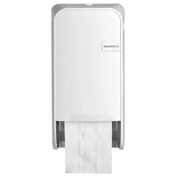 Toiletpapierdispenser | QUARTZ WHITE | Kunststof | Doprollen | 167x163x323(h)mm