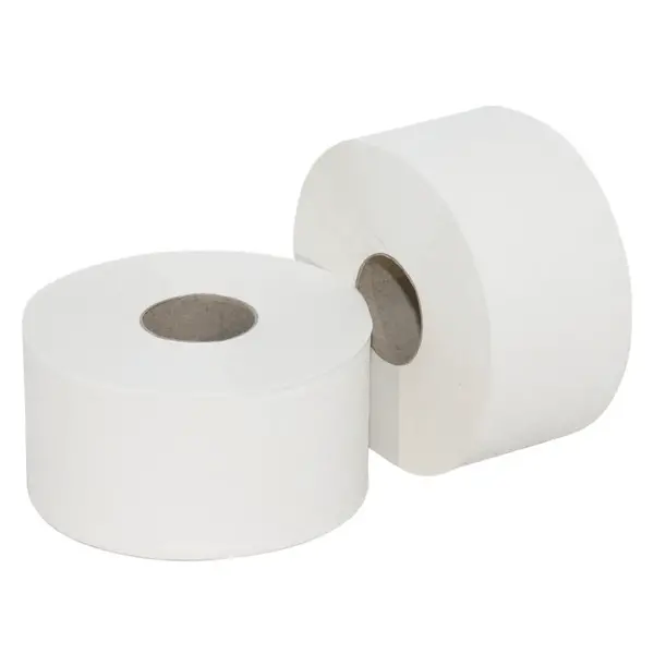 Jumborol (Mini) | EURO | Cellulose (2-Laags) | Wit | 600 Vel/Rol | 12 Rollen | Ø190mm