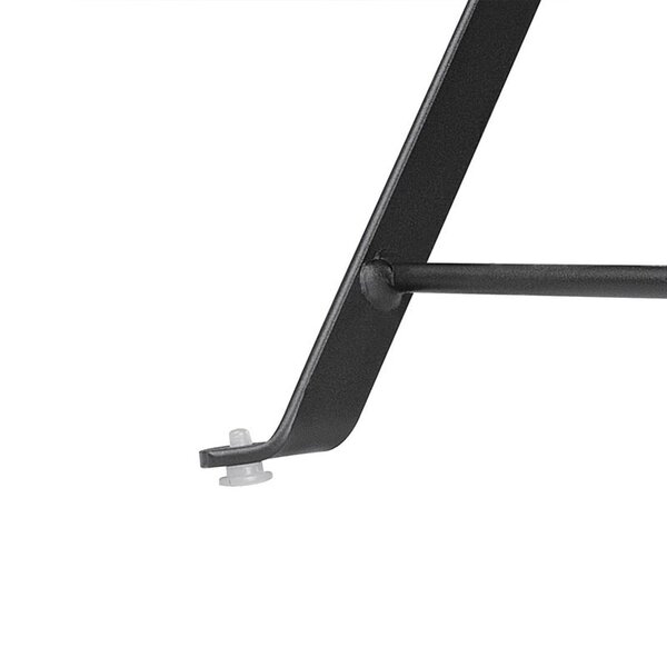 Inklapbare Tafel | Staal | Zwart | In-/Outdoor | 600x600x710(h)mm