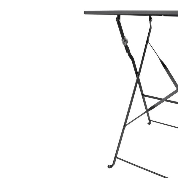 Inklapbare Tafel | Staal | Zwart | In-/Outdoor | 600x600x710(h)mm
