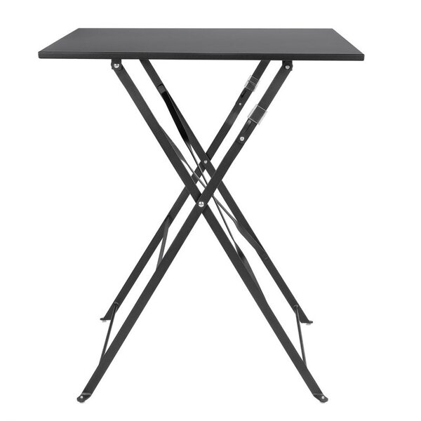 Inklapbare Tafel | Staal | Zwart | In-/Outdoor | 600x600x710(h)mm