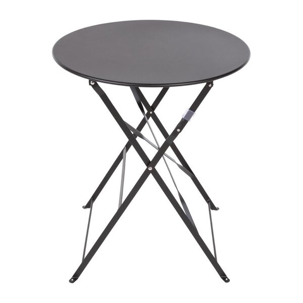 Inklapbare Tafel | Staal | Zwart | In-/Outdoor | Ø595x710(h)mm