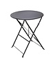 Bolero Inklapbare Tafel | Staal | Zwart | In-/Outdoor | Ø595x710(h)mm 