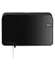 Euro Products Toiletpapierdispenser | QUARTZ BLACK | Kunststof | 2 Coreless Rollen (Ø150mm) | 330x145x218(h)mm 