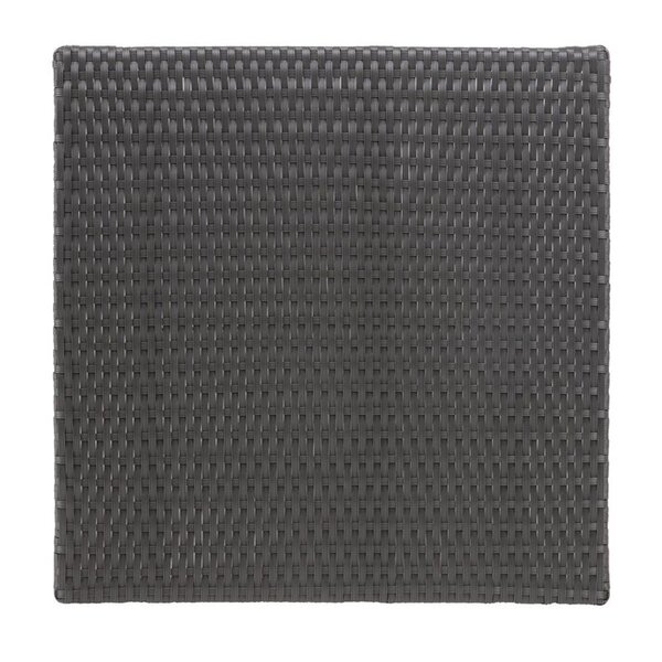 Inklapbare Tafel | Polyrotan/Staal | Zwart | In-/Outdoor | 600x600x710(h)mm