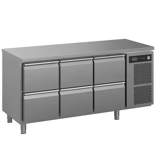 Koelwerkbank | PREMIER | Energiezuinig | 463L | 6 Laden (1/1 GN) | +2°C/+12°C | Geforceerd | 1755x700x934(h)mm