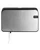 Euro Products Toiletpapierdispenser | QUARTZ SILVER | Kunststof | 2 Coreless Rollen (Ø150mm) | 330x145x218(h)mm 