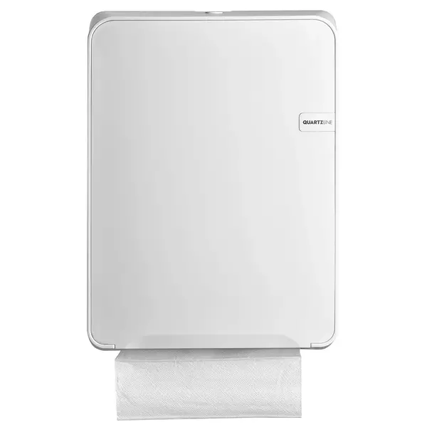 Handdoekdispenser | QUARTZ WHITE | Kunststof | C-Fold/Z-Fold/Multifold Papier | 282x125x377(h)mm