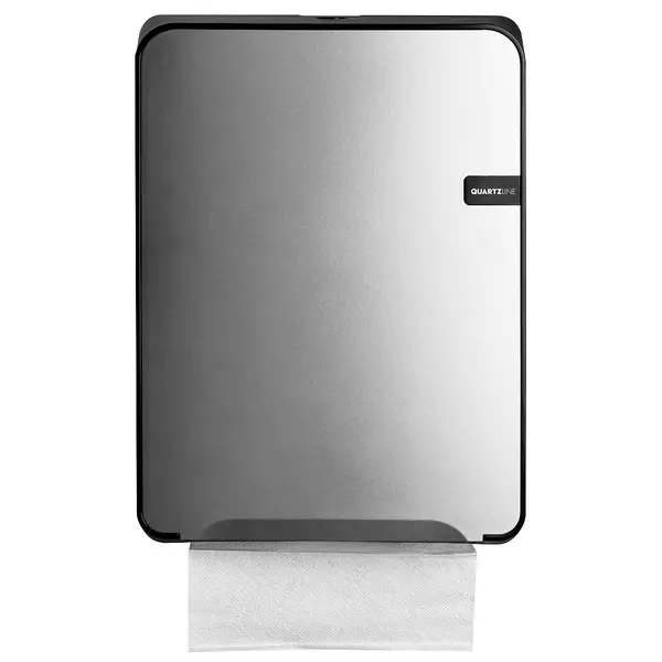 Handdoekdispenser | QUARTZ SILVER | Kunststof | C-Fold/Z-Fold/Multifold Papier | 282x125x377(h)mm