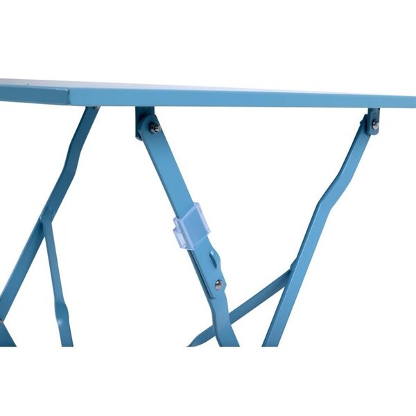 Inklapbare Tafel | Staal | Turquoise | In-/Outdoor | 600x600x710(h)mm