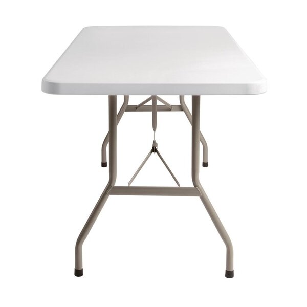 Inklapbare Buffettafel | Kunststof/Staal | Wit Blad | Grijs Frame | In-/Outdoor | 1827x750x745(h)mm