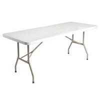 Bolero Inklapbare Buffettafel | Kunststof/Staal | Wit Blad | Grijs Frame | In-/Outdoor | 1827x750x745(h)mm 