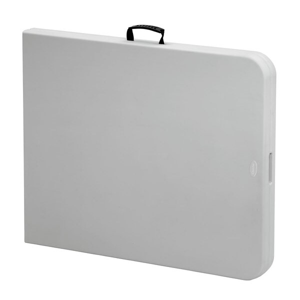 Inklapbare Buffettafel | Kunststof/Staal | Wit Blad | Grijs Frame | In-/Outdoor | 1830x760x740(h)mm